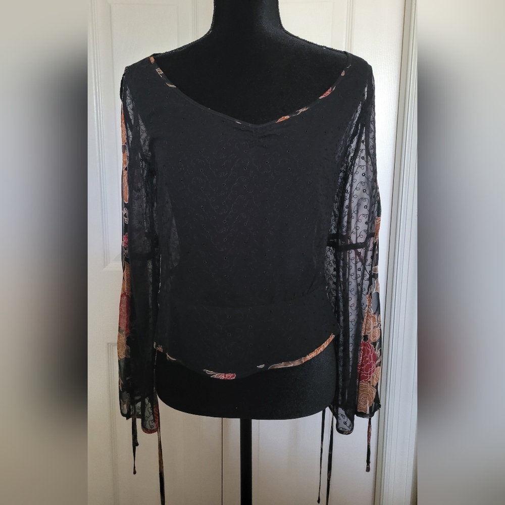 Silk Boho Top S